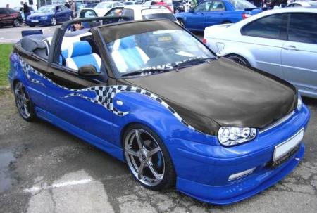 volkswagen golf cabrio tuné 